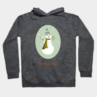 Illustration of snowman Hoodie